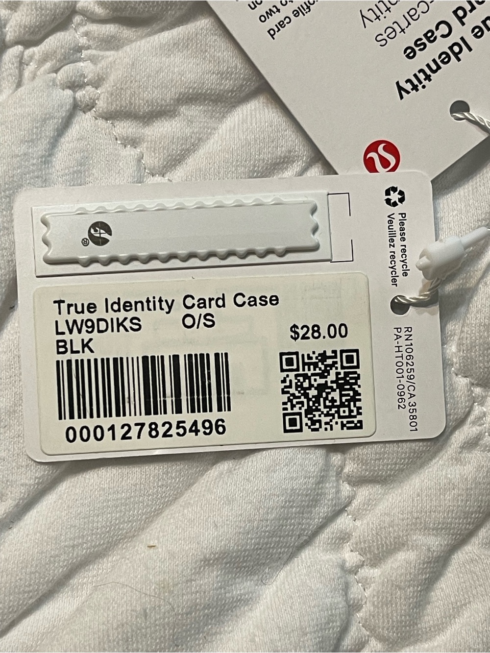 Lululemon Black Slim True Identity Card Case Wallet - Picture 7 of 8
